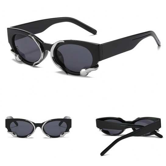 Damskie okulary przeciwsłoneczne z filtrem UV400 czarne ST-MAX4
